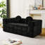 Canapé capitonné en polyester compressé avec coussins décoratifs-1555482257-1555482256