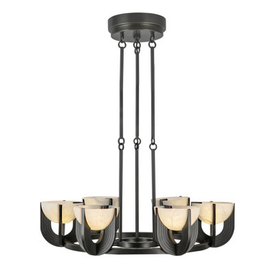 Colette Steel LED Chandelier by Elisa Carlucci