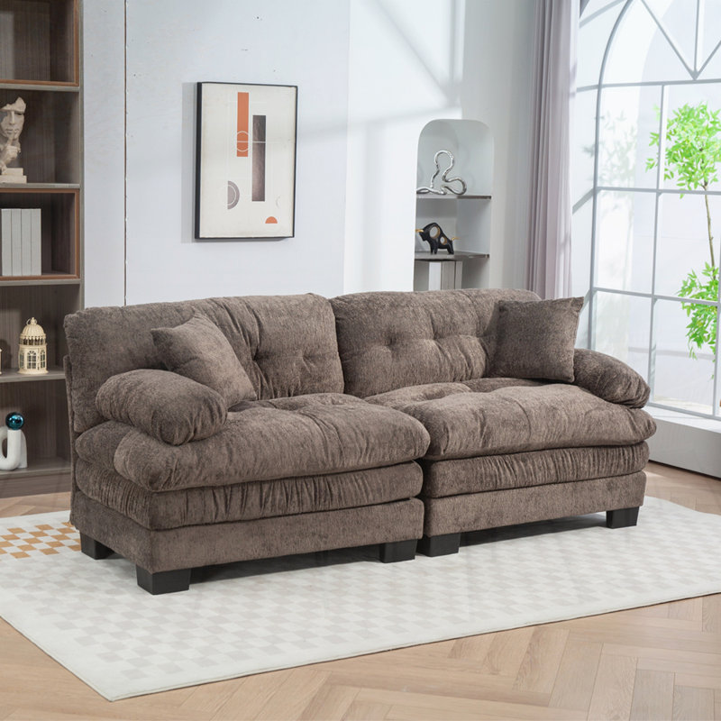 Canapé modulaire en chenille