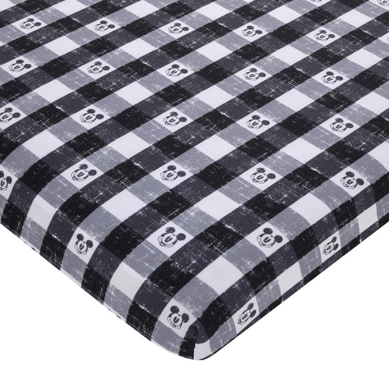 Nojo Disney MickeyMouse Fitted Mini Crib Sheet