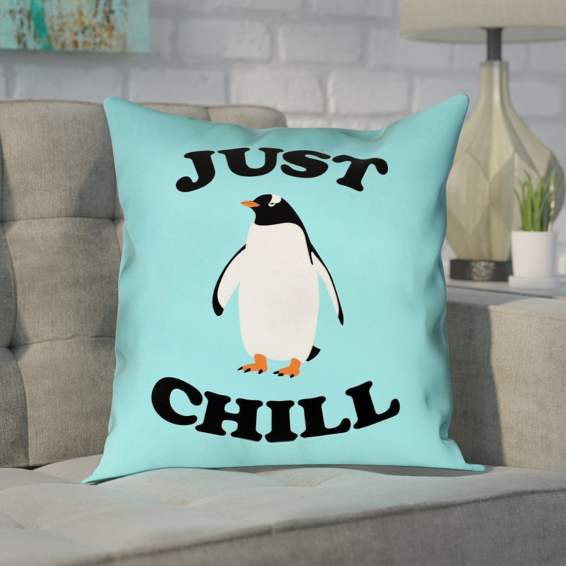 Coussin Katelyn Smith Just Chill, 26 po x 26 po, Housse de coussin