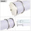 Barre lumineuse linéaire à DEL intégrée pour meuble-lavabo, température de couleur réglable 3CCT (3 000 K/4 000 K/5 000 K), intensité variable, résistante à l’humidité, 24 po/30 po et 3 finitions au choix-1389440732-1389440735