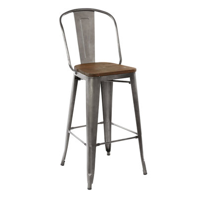 Melien Counter Stool with Metal Frame