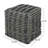 Walle Fabric Square Pouf, Versatile And Stylish Footrest With Durable Construction For Comfort And Functionality