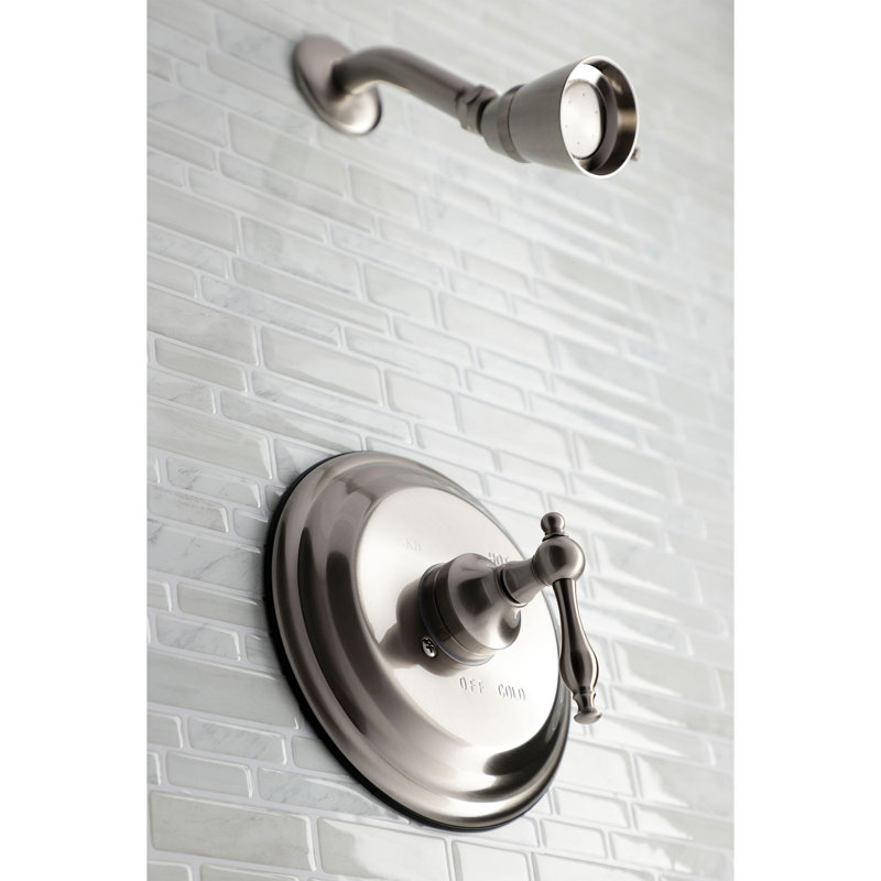Kingston Brass Single-Handle Pressure Balanced Shower Faucet, Brushed Nickel