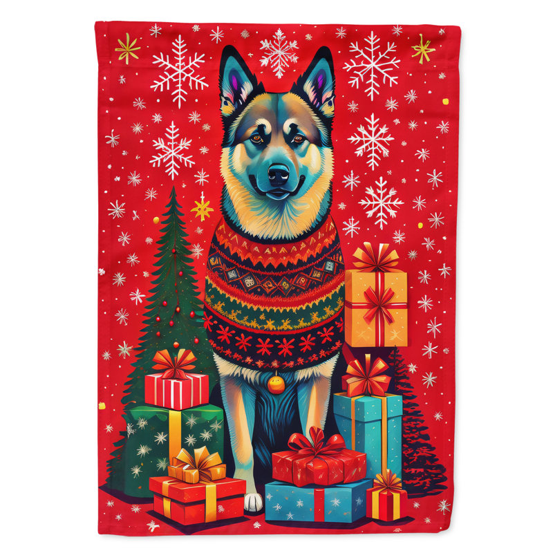 Drapeau de jardin en polyester double face H 15,5 po x l 11,25 po