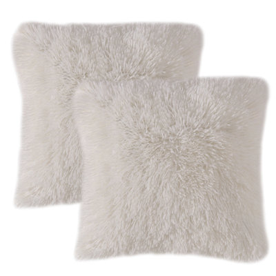 Faux Fur Throw Pillow