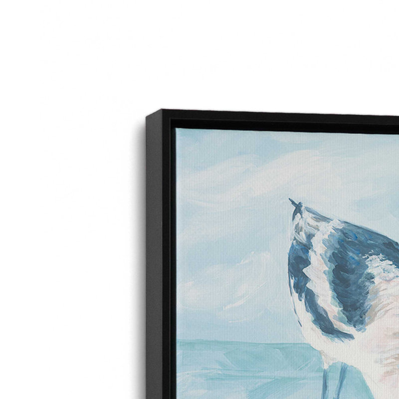 «Shorebirds I» par Diane Kater, reproduction d'art, Toile avec cadre, Noir, L 24 po x H 18 po