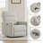 Mila Upholstered Rocking Swivel Power Recliner