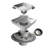 4 In. X 4 In. Stainless Steel Square Shower Drain With Tile-In Pattern Surface And PVC Drain Base