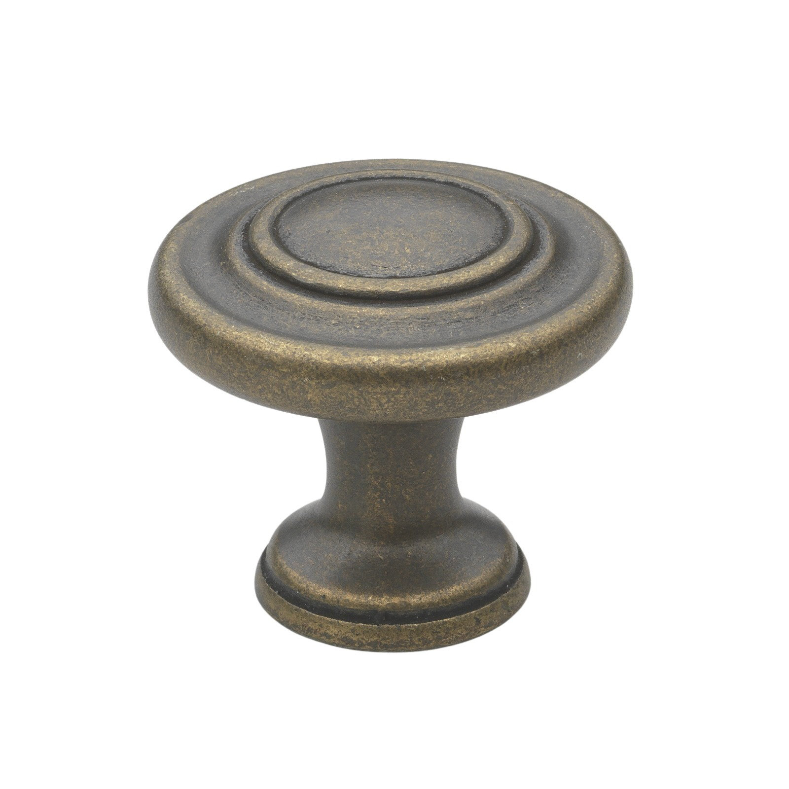 Mushroom Knob Multipack, Antique Brass