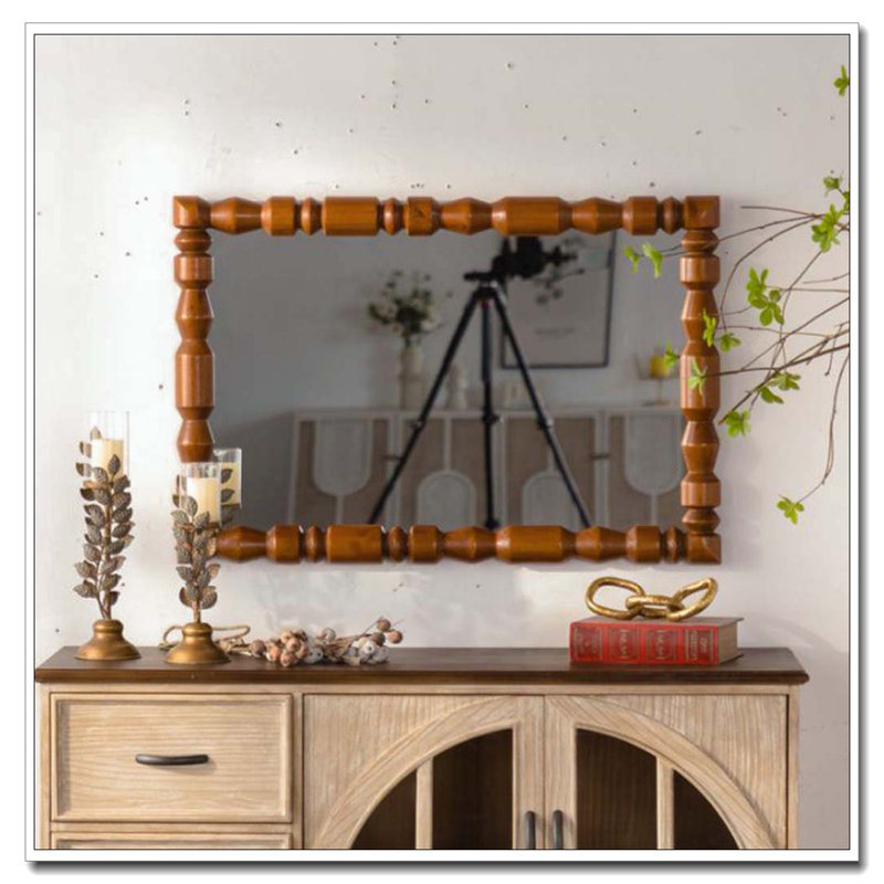 Vintage Wooden Carved Wall Mirror