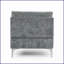 Chaise longue moderne minimaliste pour salon et amp; Chambre à coucher | Gris | Tissu | Sans accoudoirs