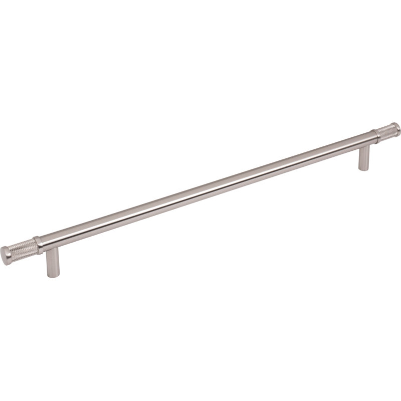 Burnham Bar Pull, Brushed Satin Nickel, 12" Center To Center
