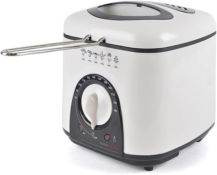 Lloyton 1L Compact Deep Fryer - White - Aluminium/Plastic - Image 5