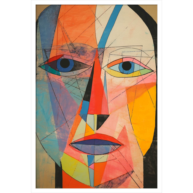 The Face by Treechild, White, 33" H x 23" W