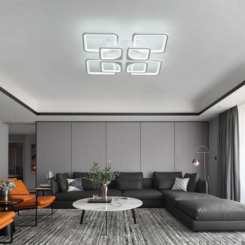 Suruchi Acrylic LED Flush Mount, White