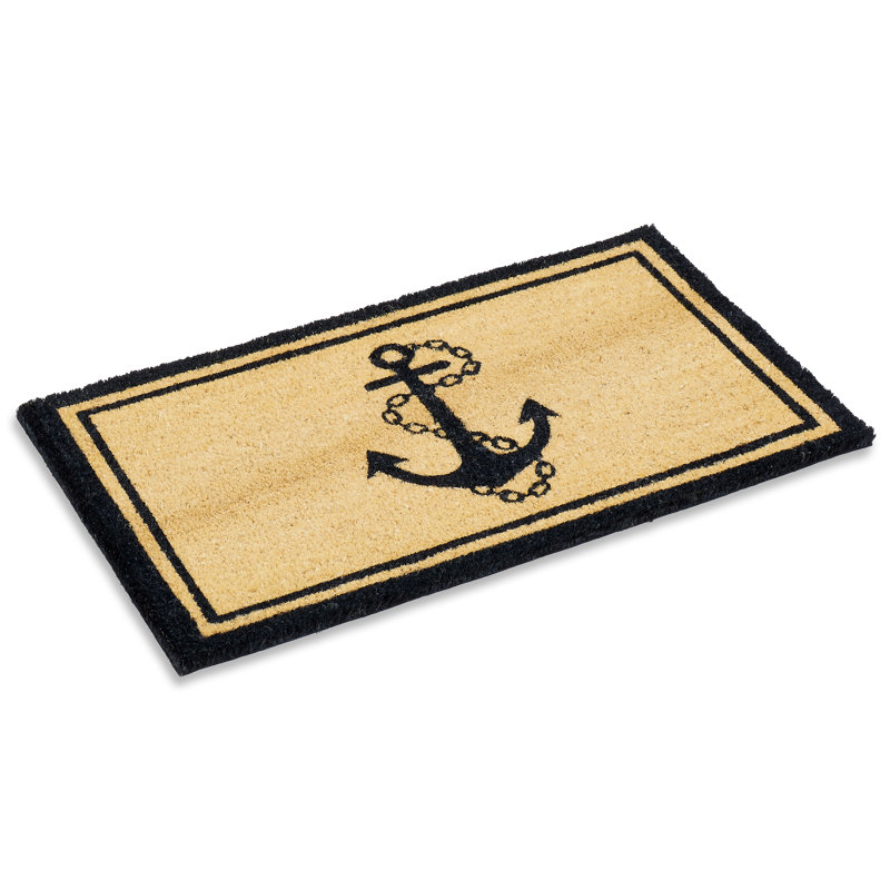 Tapis de porte d'extérieur 30 po x 18 po Malene Anchor