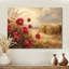 Pivoines de charme champêtre près des balles de foin II - Art mural floral-530913988-530913984-530913989