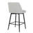 Counter Height Bar Stools Of 2, 360 Rotating Upholstered With Linen, Back And Metal Legs, 25.6" Seat For Kitchen Island & Pub, 2 Swivel , In Height, Great Linen-1174932121