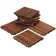 EZ-Floor 12" x 12" Teak Wood Snap-In Deck Tiles in Oiled