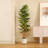 Adcock  Artificial Fiddle Leaf Fig Tree with Realistic Leaves and Natural Trunk, Potted Tree-212896210
