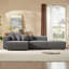 Ensemble de canapé modulaire en velours côtelé doux, petit canapé en L pour salon, appartement, bureau-1457216042