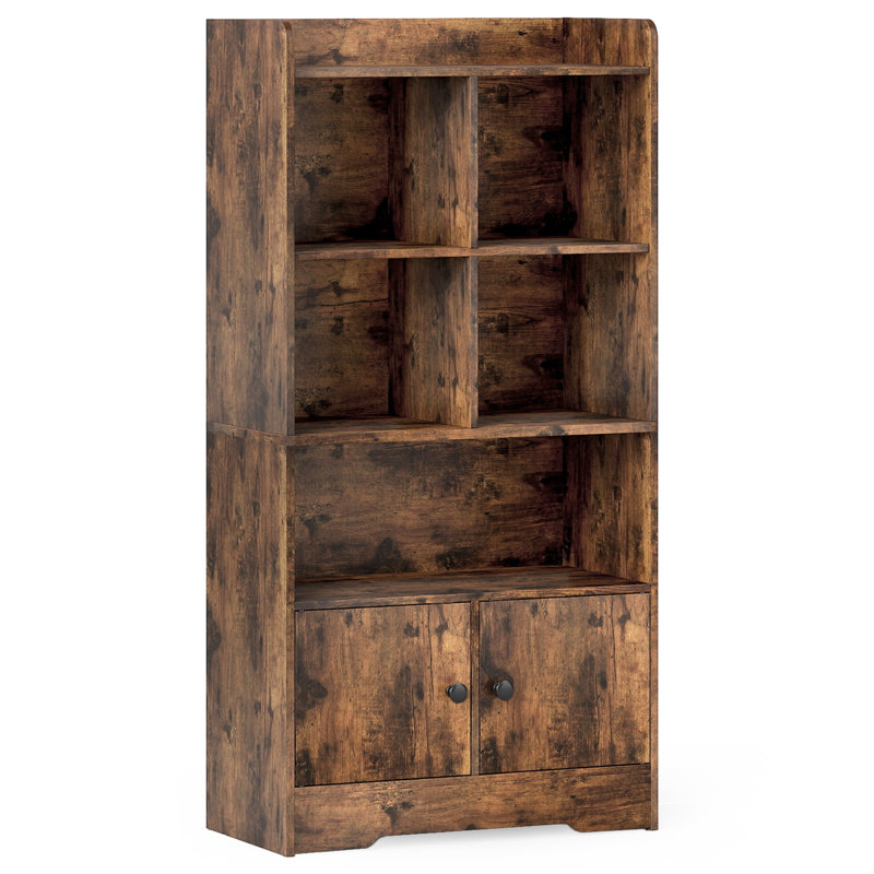 120cm H x 60cm W Book Cabinet Bookcase, Brown