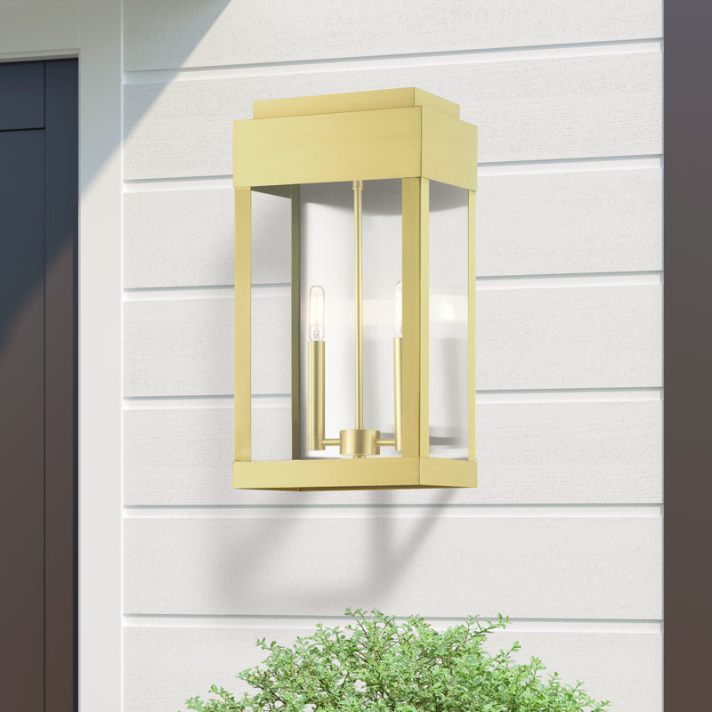 Angelena Wall Light, Satin Brass, 19" H x 10" W x 7.5" D