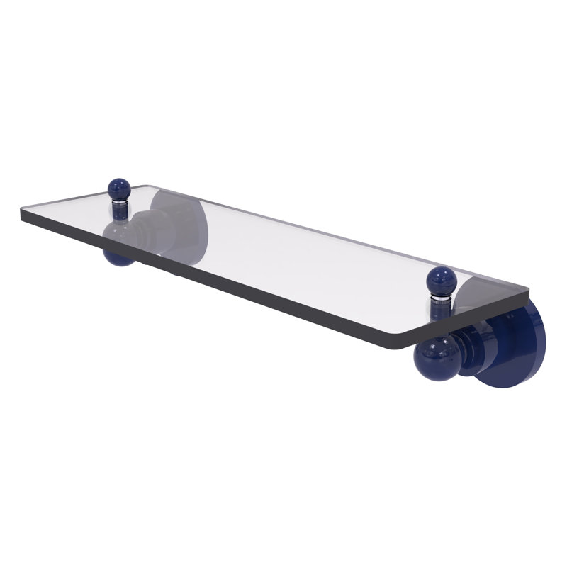 Astor Place Floating Shelf, Mediterranean Blue, 3" H x 16" W x 5" D
