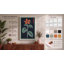 Rust Bloom on Navy Botanical - Wrapped Canvas-956376084-956376085