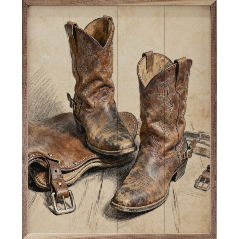 Worn And True, 10" H x 8" W