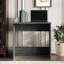 Bureau moderne et minimaliste compact - gris foncé-295442177