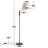 63" Traditional Adjustable Swing Arm Floor Lamp for Living Room, Bedroom