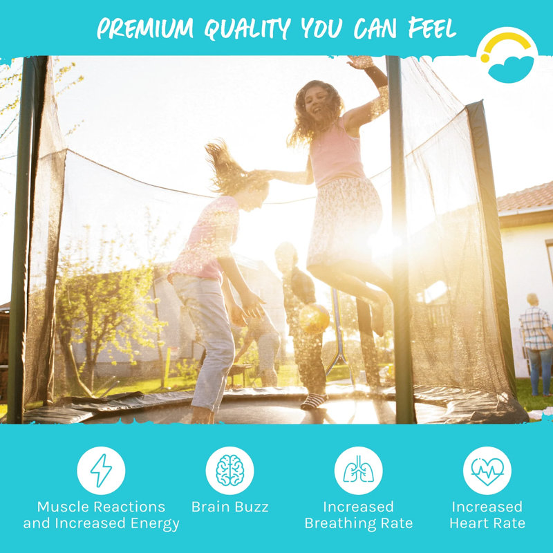 14-Foot Round Trampoline with Safety Enclosure Net