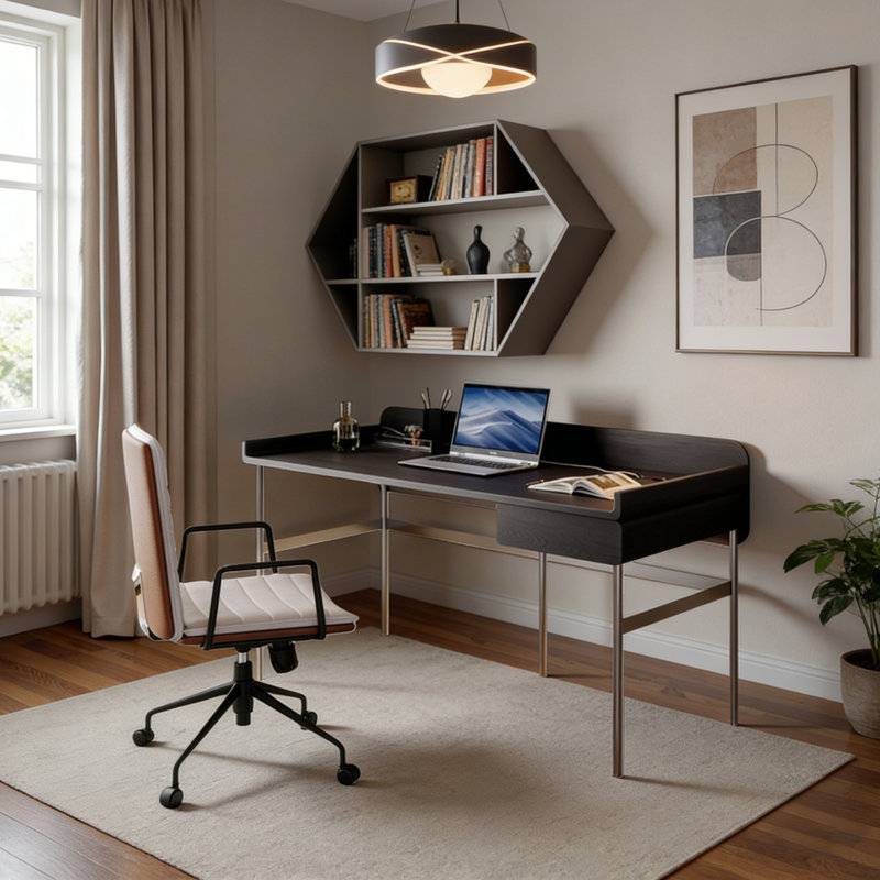 Bureau à 1 tiroir Modern Minimalist
