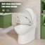 Toilette compacte une pièce pour salle de bain, housse de siège à double chasse 1,6 GPF, fermeture douce, 12 po
