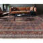 High-Quality Hand-Knotted Navy And Rust Area Rug