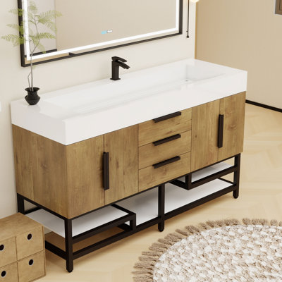 Meuble-lavabo sur pied simple 60 po Jessica