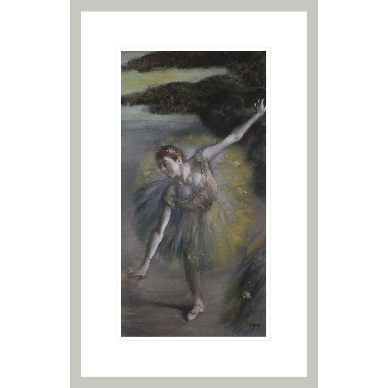 «Dancer in Green» (détail) par Edgar Degas, impression giclée encadrée, 21.75" H x 13.9" W