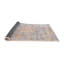 Tapis bleu/gris contemporain-496122073