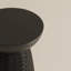 Table d'appoint contemporaine Reeve 13 po L en bois de manguier massif avec base texturée, assemblée