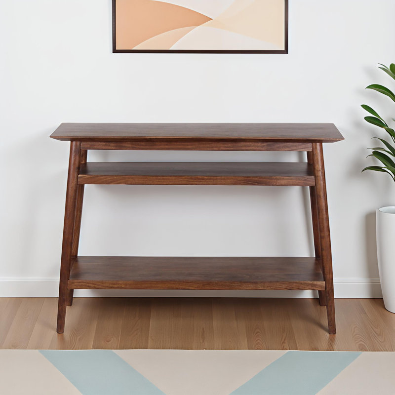 Console en bois d'acacia massif Grendon 2005-002WW, Brun