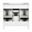 Meuble-lavabo 36 po avec lavabo supérieur, armoire de rangement moderne avec 2 portes à fermeture douce et 2 tiroirs, meuble-lavabo simple-1309714683