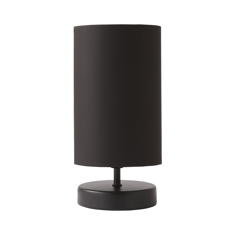 Romica Metal Table Lamp, Matt Black, Yes, Black