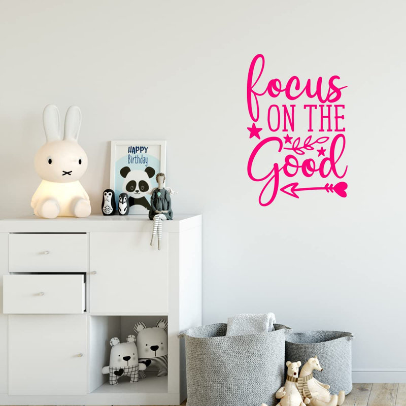 Adhésif mural, Rose vif, H 23 po x l 17 po