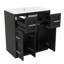 Meuble-lavabo autoportant de 30 po avec lavabo encastré, tiroirs, surface finie, portes à fermeture en douceur, armoire avec tiroir basculant-844120744