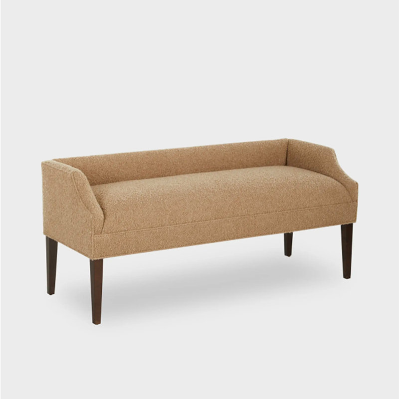 Banc de chambre en bois massif de style nordique, H 26,77 po x l 59,06 po x P 21,65 po