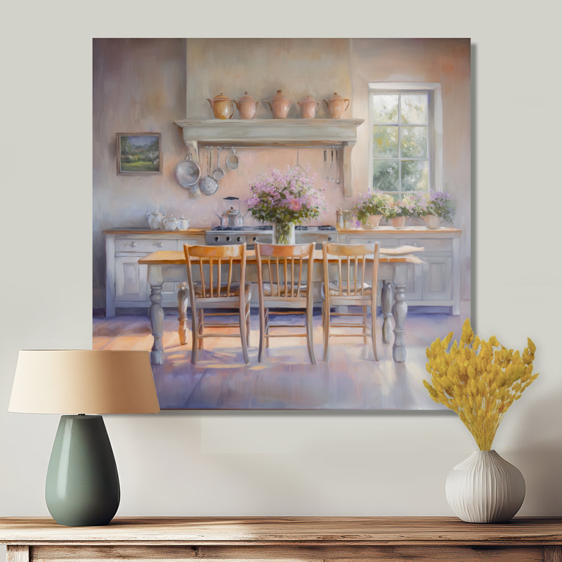 Lavande Bouquet Farmhouse Kitchen II - campagne, impression sur métal, H 29 po x l 29 po