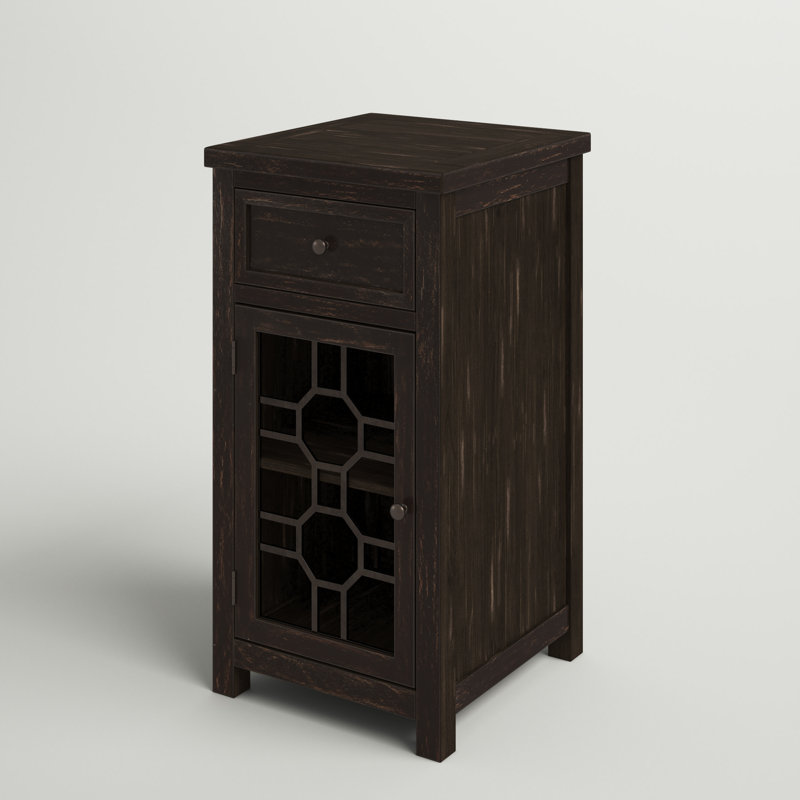 End Table with Storage, Antique Black